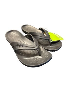 CROCS Kadee Flip Flop Women Size 10 NWT Black